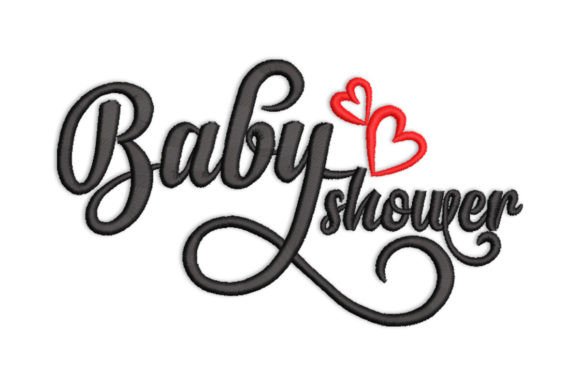 Baby Shower Embroidery Design