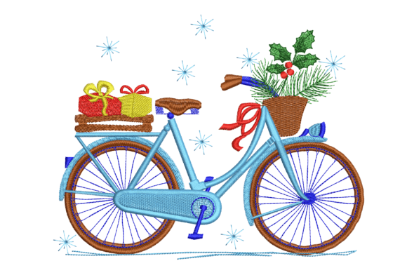 Christmas Bicycle Embroidery Design Review