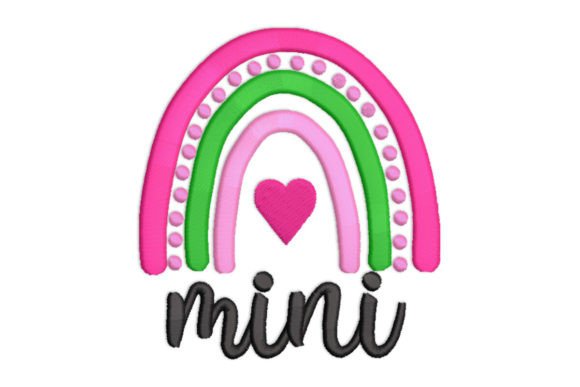 Mini Boho Rainbow Heart