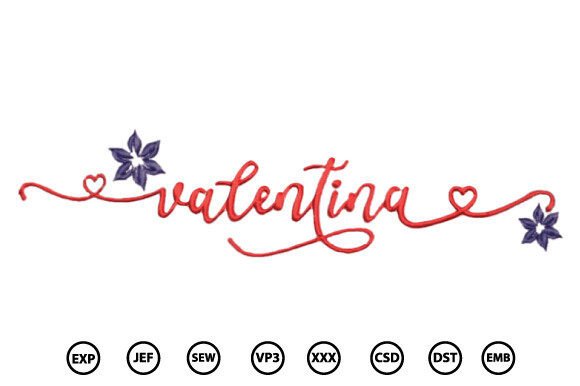 Valentina: Whimsical Charm for Holiday Embroidery