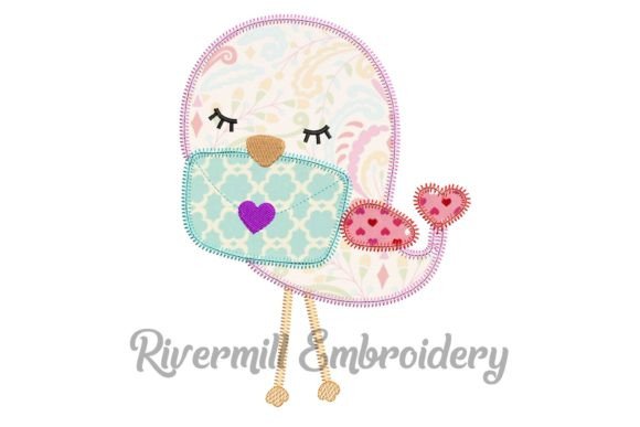 Zig Zag Applique Love Bird